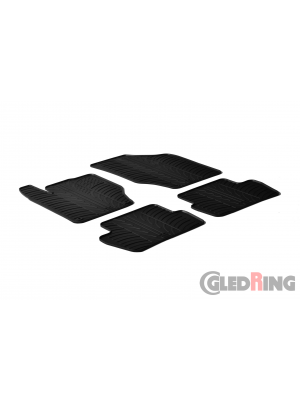 Original Gledring Passform Fußmatten Gummimatten 4 Tlg.+Fixing - Citroen C4 2010->